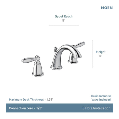 Brantford - High Arc Bathroom Faucet - Deck Mount - 1.2 GPM