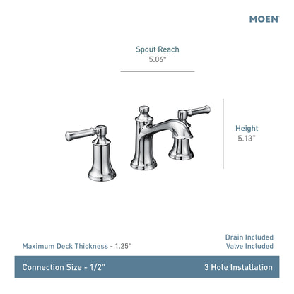 Dartmoor - High Arc Bathroom Faucet - Deck Mount - 1.2 GPM