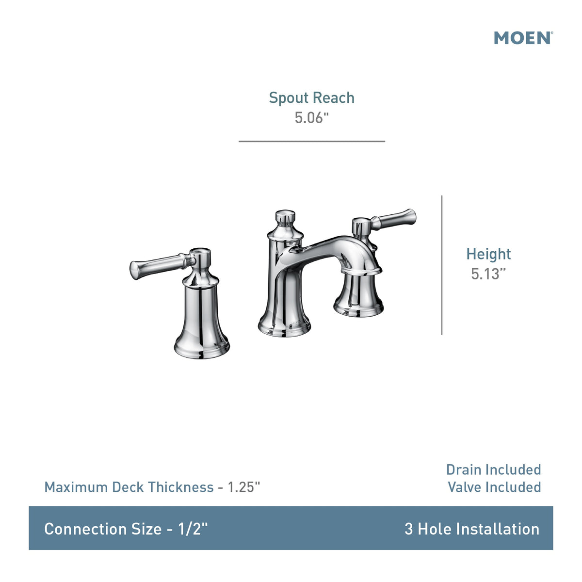Dartmoor - High Arc Bathroom Faucet - 1.2 GPM - Deck Mount