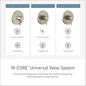 3/6 Function Transfer Valve - Wall Mount - Brass