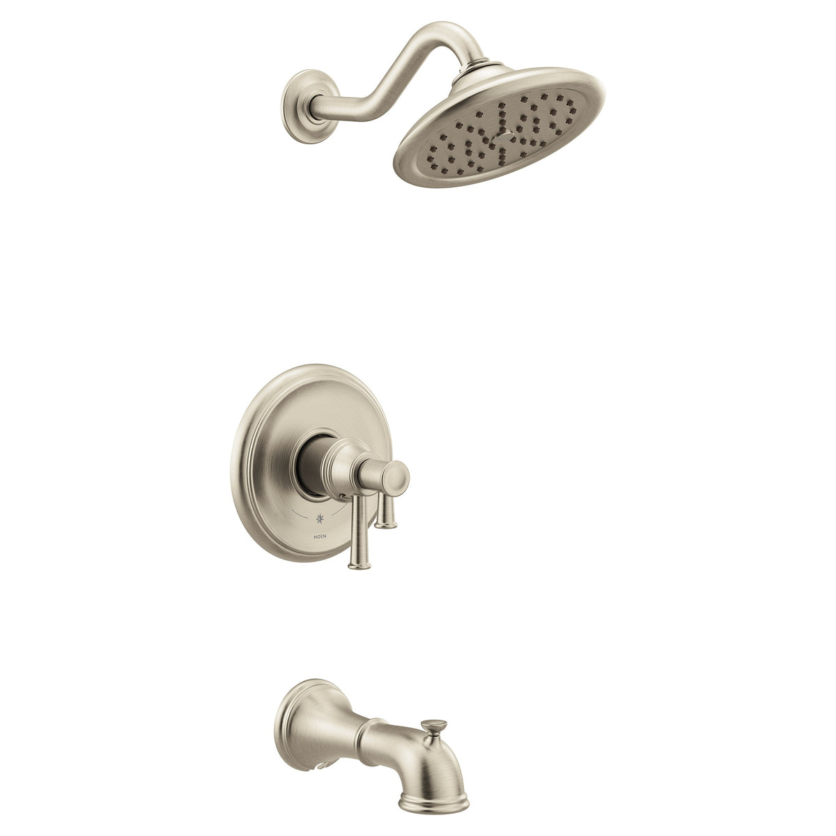 Moen® UT4313EPBN UT4313EP Traditional Tub and Shower Trim, 1.75 gpm Shower, Brushed Nickel