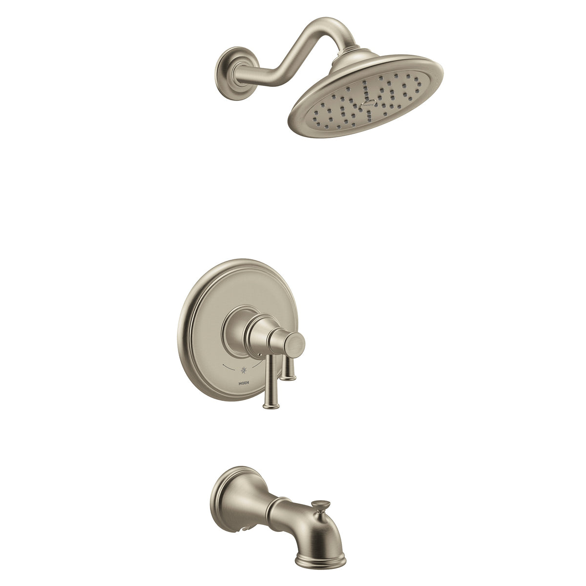 Belfield - Traditional Tub and Shower Trim - Brushed Nickel