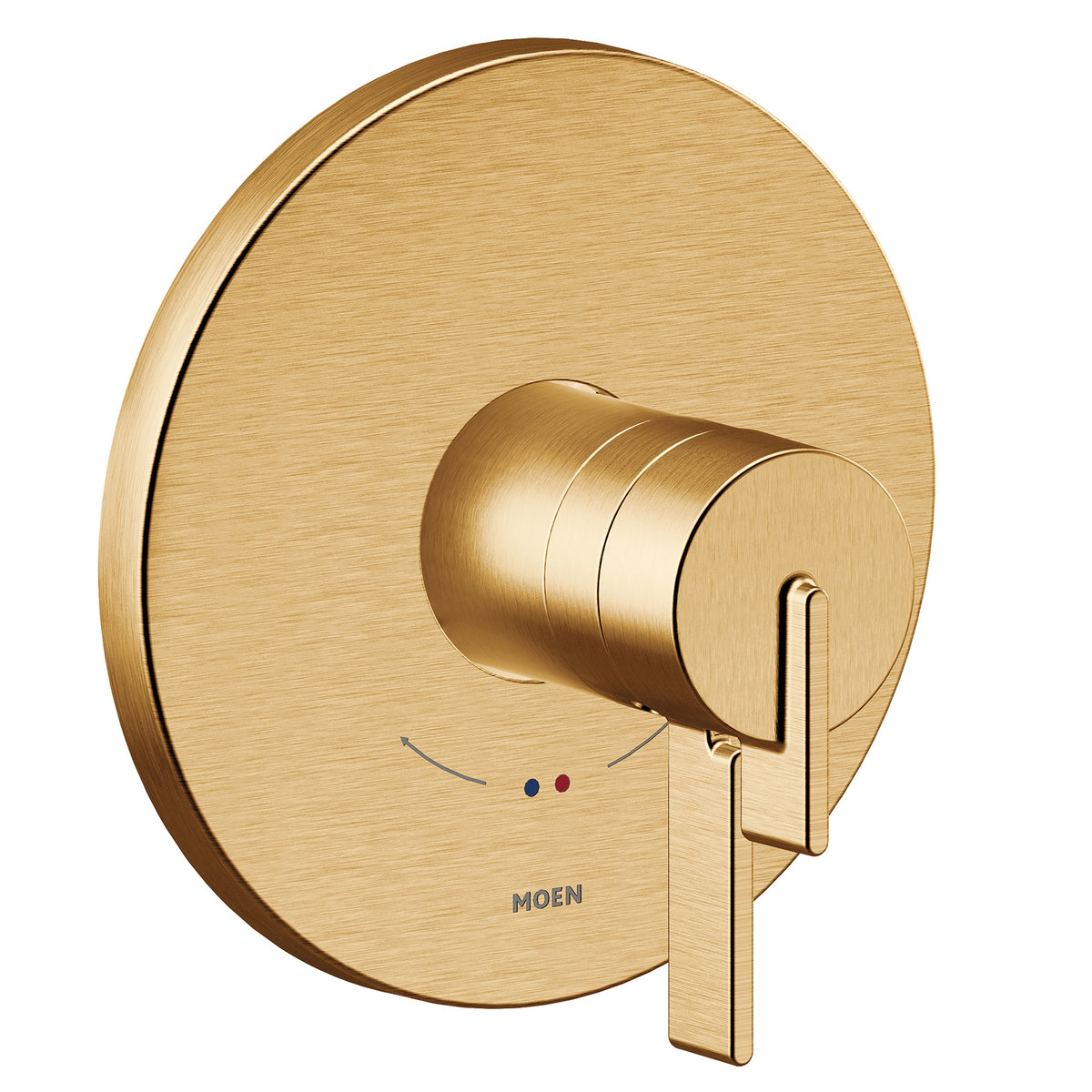 Cia - Modern Valve Trim - Brushed Gold - Wall Mount