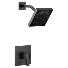90 Degree - Rough Shower Trim - Matte Black - Wall Mount