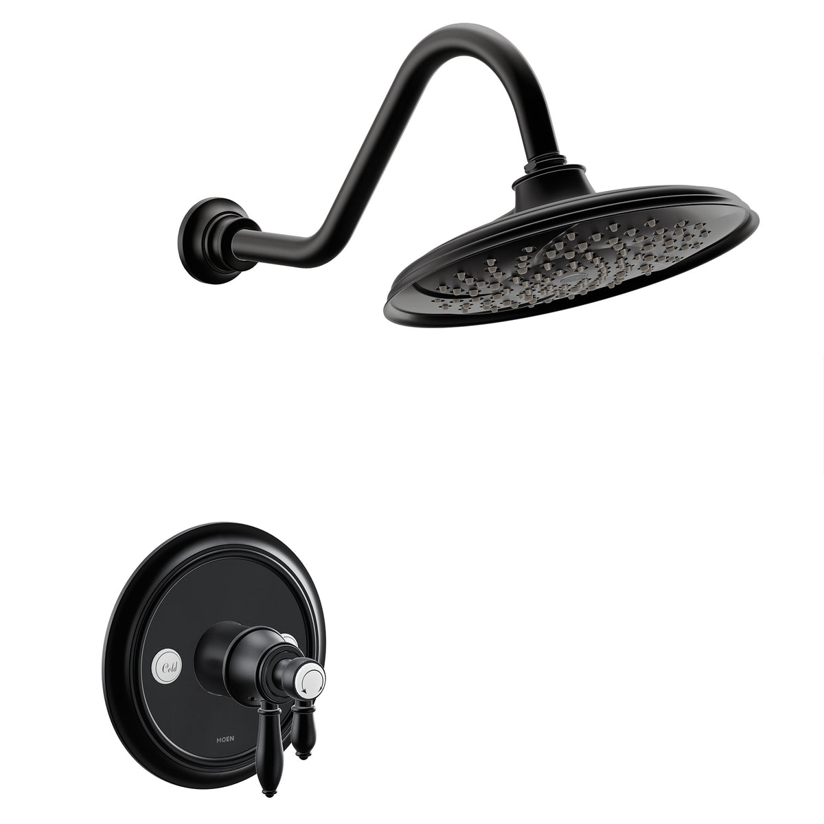 Weymouth - Universal Shower Trim - Matte Black - 7-1/2"