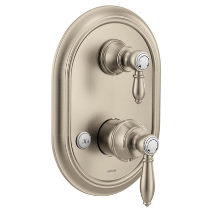 Weymouth - Transfer Valve Trim - Brushed Nickel - Wall Mount