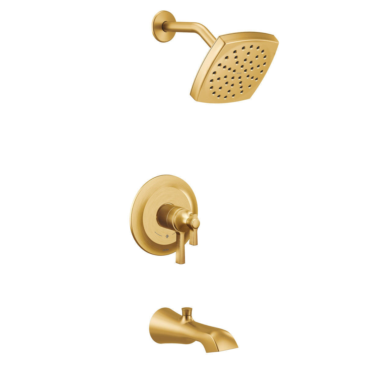 Flara - Universal Shower Trim - Brushed Gold - Wall Mount