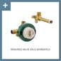 Moen® WTS981 Doux Tub Filler, 8 gpm Flow Rate, 8 in Center, Chrome, 1 Handles, Domestic