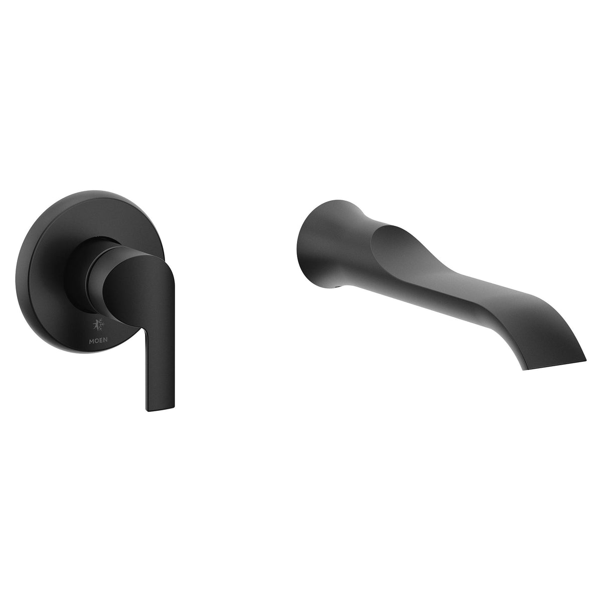 Doux - Tub Filler - Matte Black - 8" Center