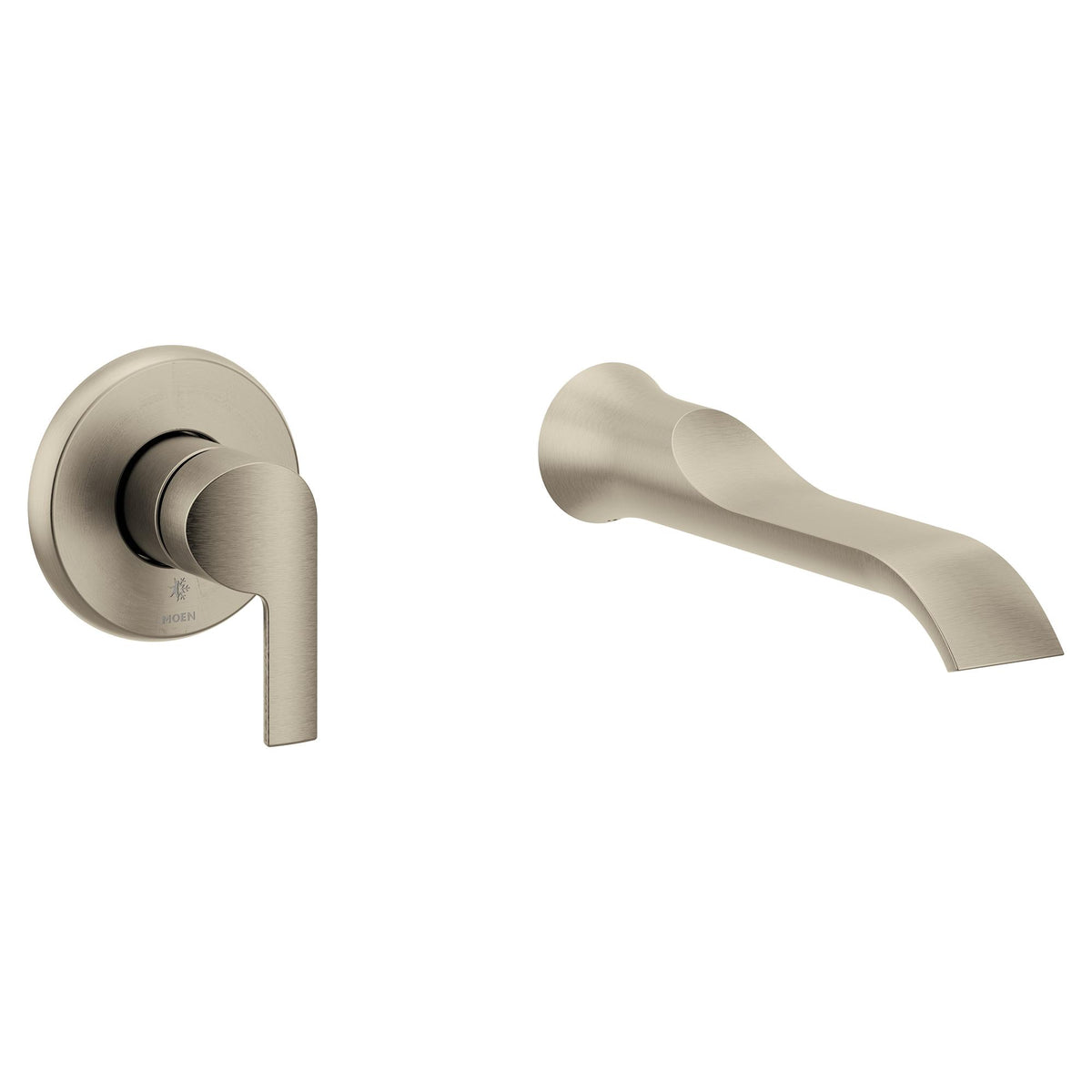 Doux - Tub Filler - Brushed Nickel - 8" Center