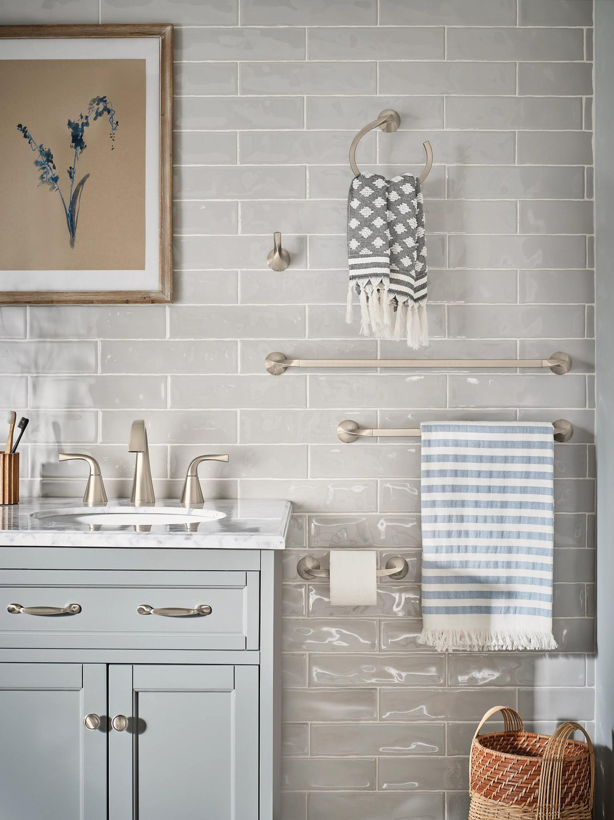 Oxby - 18" Towel Bar - Zinc