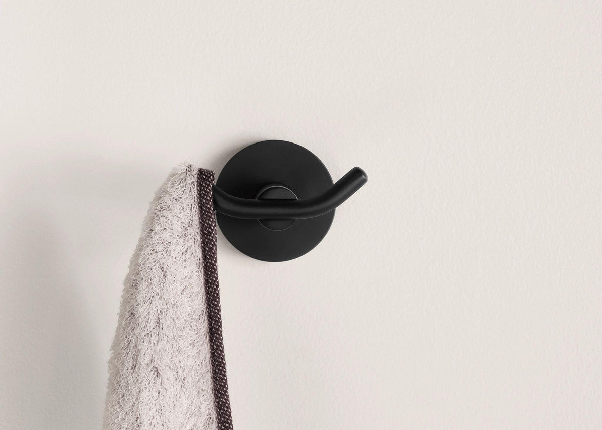Arlys - Robe Hook - Matte Black - Zinc