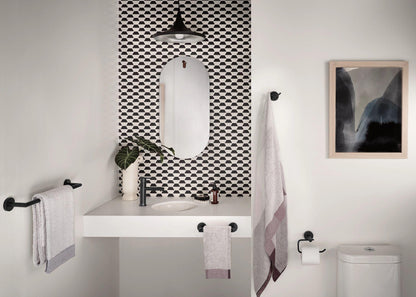 Arlys - Robe Hook - Matte Black - Zinc