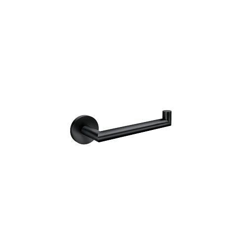 Arlys - 1-Post Toilet Paper Holder - Matte Black - Zinc