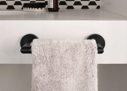 Arlys - 7-1/4" Hand Towel Bar - Matte Black - Aluminum/Zinc