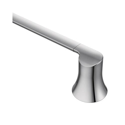 Doux - 24" Towel Bar - Chrome - Stainless Steel/Zinc