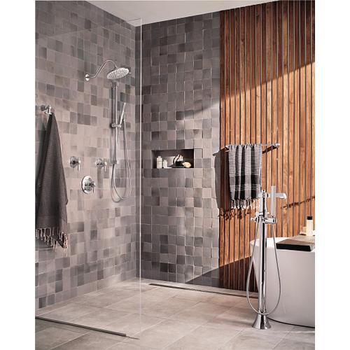 Flara - 24" Towel Bar - Zinc/