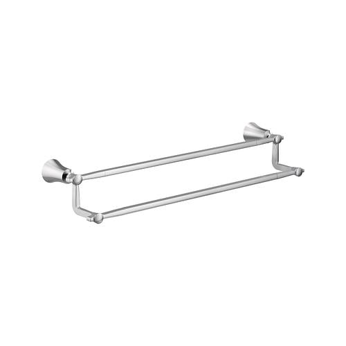 Flara - 24" Double Towel Bar - Zinc/Aluminum