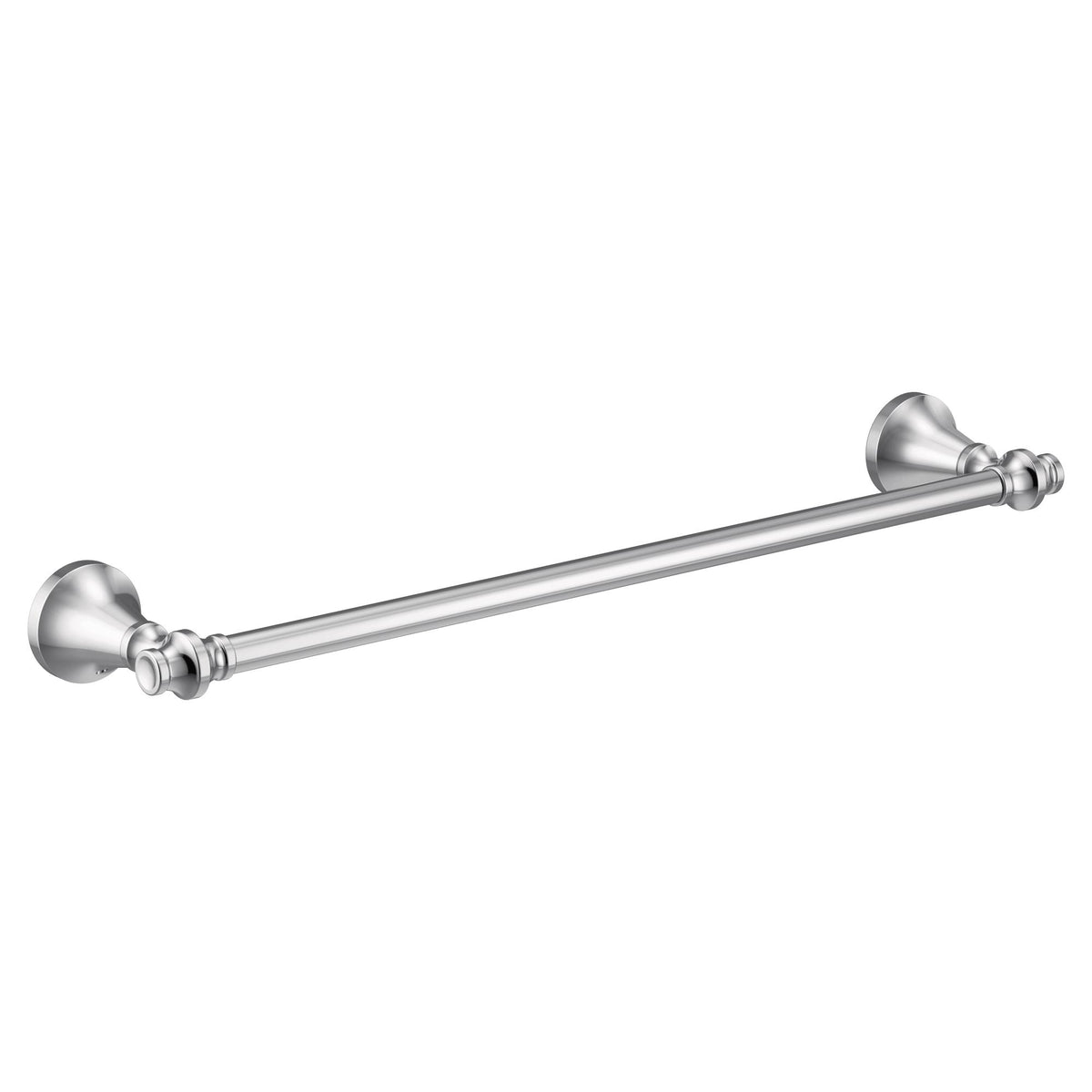 Moen® YB0518CH Colinet™ Towel Bar, 18 in L Bar, 2 in OAH x 3-5/8 in OAD, Stainless Steel/Zinc, Import