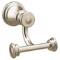 Moen® YB6403NL Belfield™ Robe Hook, 2 Hooks, 3.14 in OAH x 3-1/4 in OAW x 3.76 in OAD, Zinc, Import