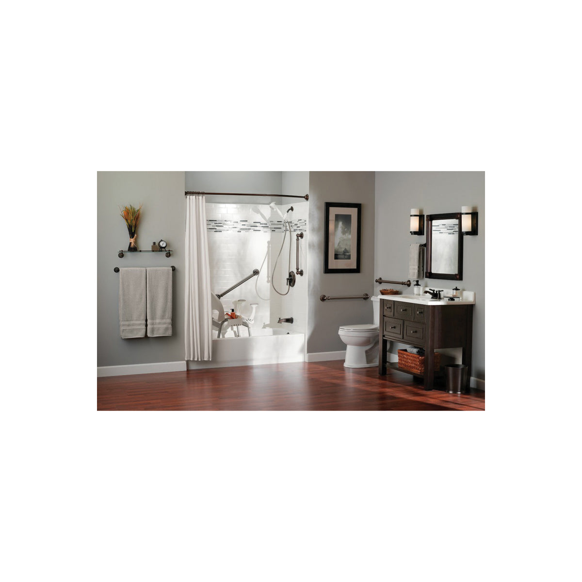Rothbury - 8" Hand Towel Bar - Aluminum
