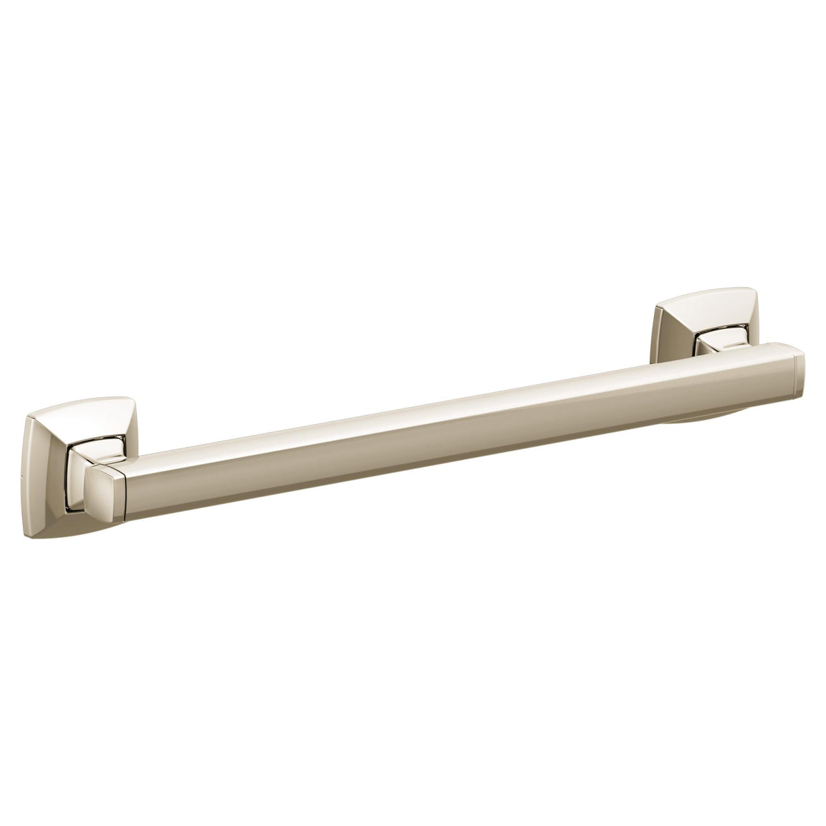 Moen® YG5112NL Voss™ Designer Grab Bar, 1-1/4 in Dia x 12 in L, Polished Nickel, Stainless Steel, Import