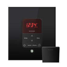 Mr. Steam MSITPLUSSQ-MB iTempoPlus® Steam Shower Control, Digital Display, Square Panel, Matte Black, For Use With Model MS90E to MSSUPER3E Steam Generators and eSeries Generators, Domestic