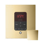 Mr. Steam MSITPLUSSQ-PB iTempoPlus® Steam Shower Control, Digital Display, Square Panel, Polished Brass, For Use With Model MS90E to MSSUPER3E Steam Generators and eSeries Generators, Domestic
