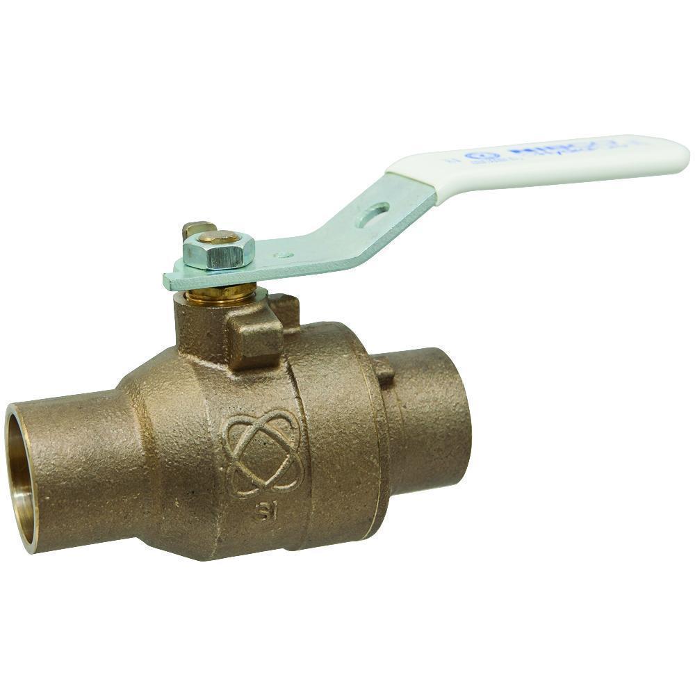 S-585-80-Lf - Ball Valve - Silicon Bronze - Solder