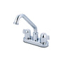 OLYMPIA B-8191 Bar/Laundry Tray Faucet, Elite, Polished Chrome, 2 Handles, 4 in Center, 1.5 gpm