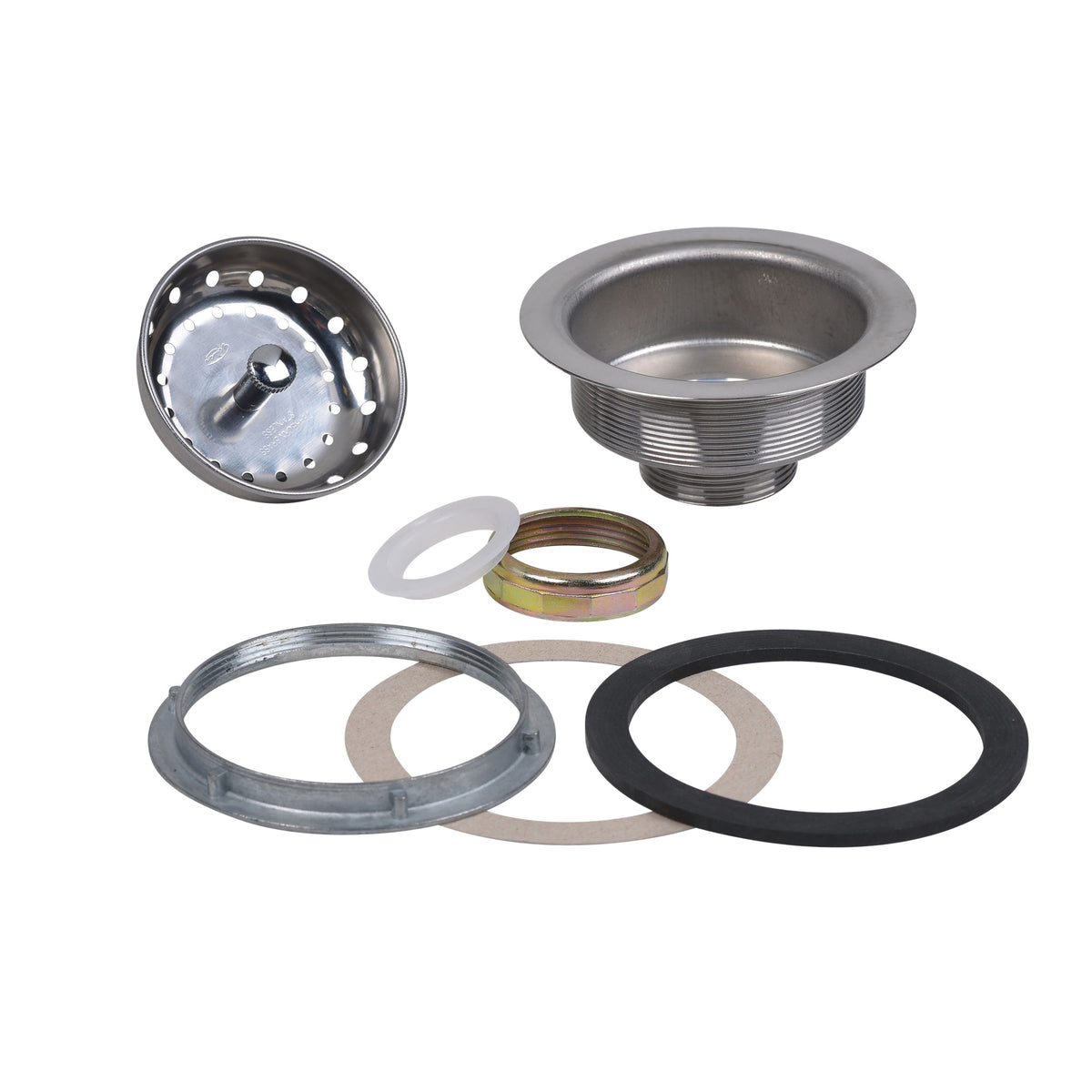 10 Standard Sink Basket Strainer - Stainless Steel