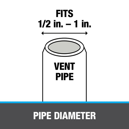 Roof Flashing - 1/2 to 1" Pipe - Steel