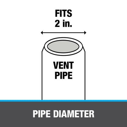 Roof Flashing - 2" Pipe - Steel