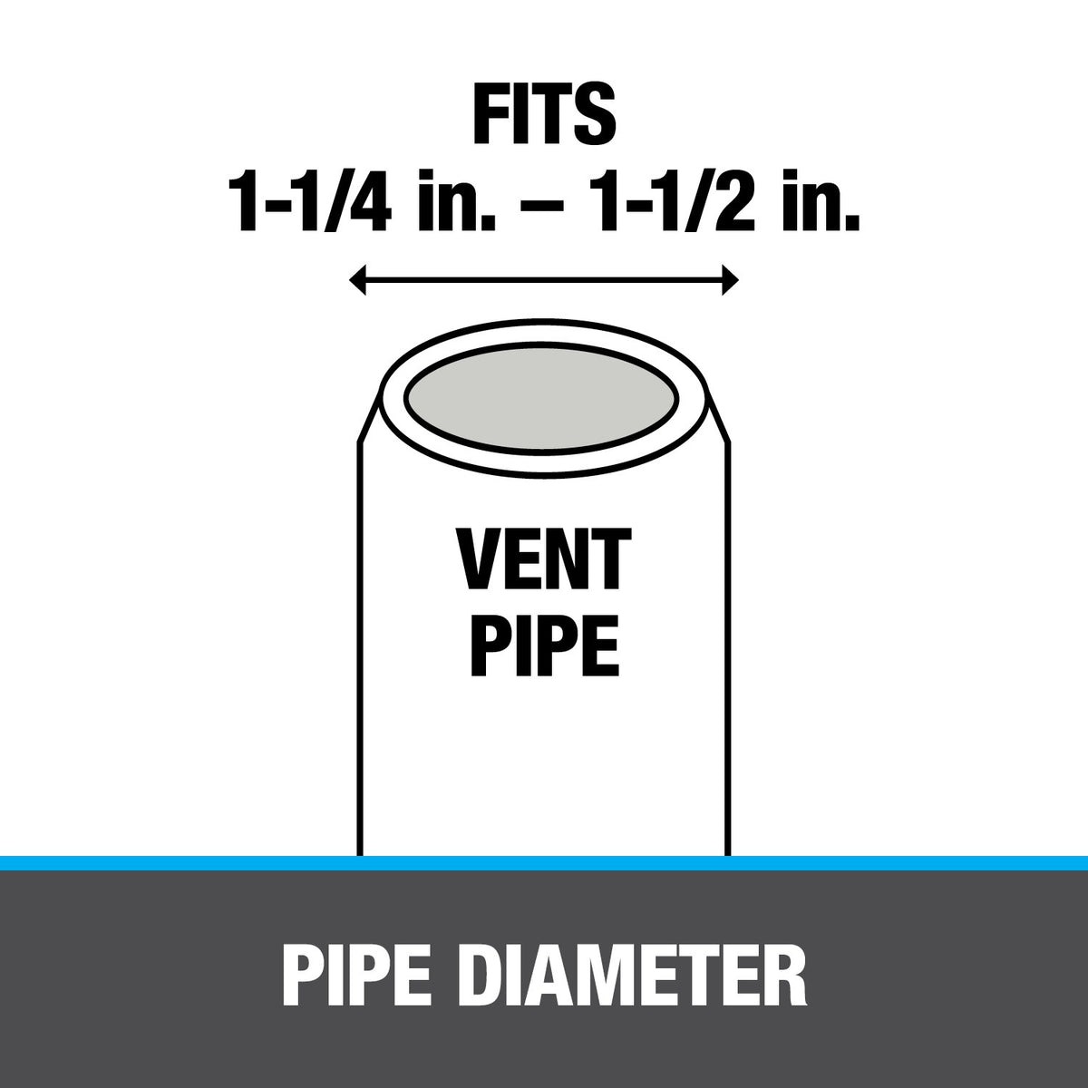 Roof Flashing - 1" Pipe
