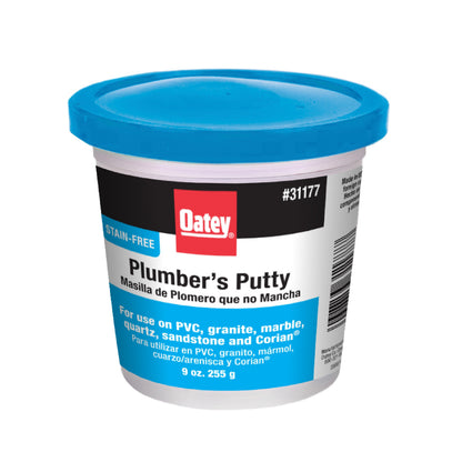 Stain-Free Plumber's Putty - Gray - 9 oz