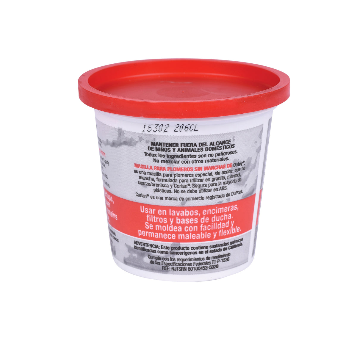 Stain-Free Plumber's Putty - Gray - 9 oz