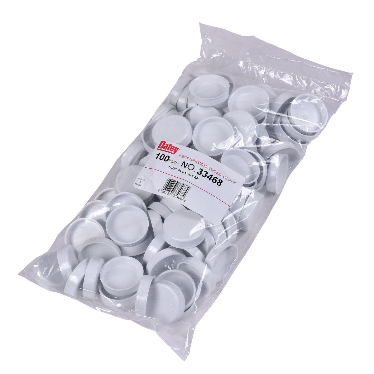 End-Cap Test Cap - White - 1-1/2" Dia