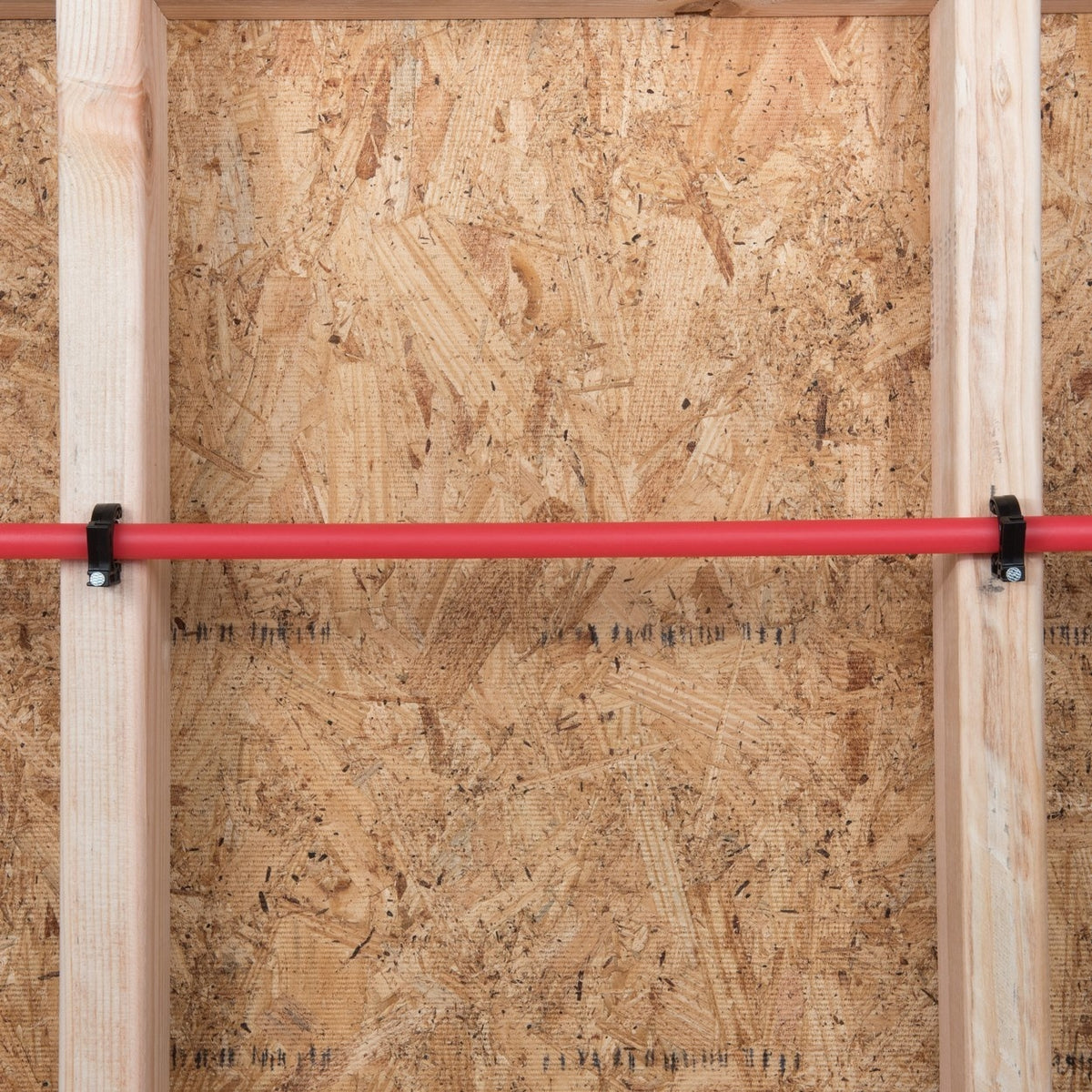 Half Pipe Clamp with Barbed Nail - 1/2" Pipe - Polypropylene