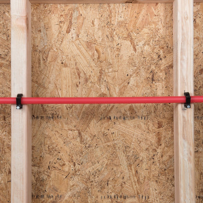 Half Pipe Clamp with Barbed Nail - 1/2" Pipe - Polypropylene