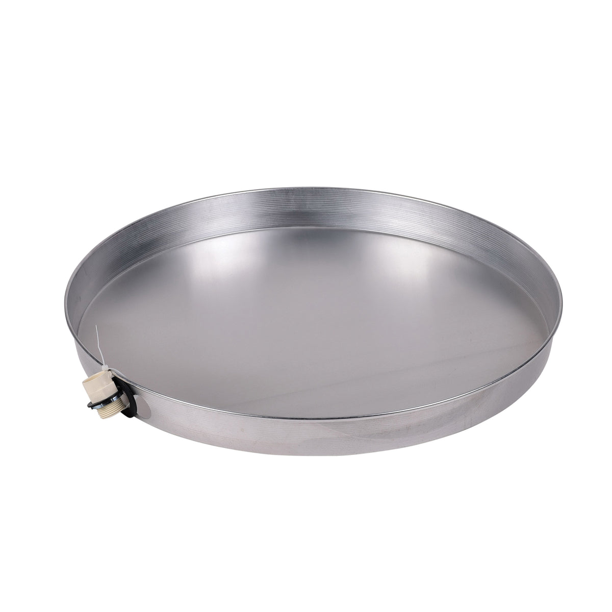 Oatey® 34173 Water Heater Pan With 1 in CPVC Adapter, For Use With Gas/Electric Water Heater, Aluminum