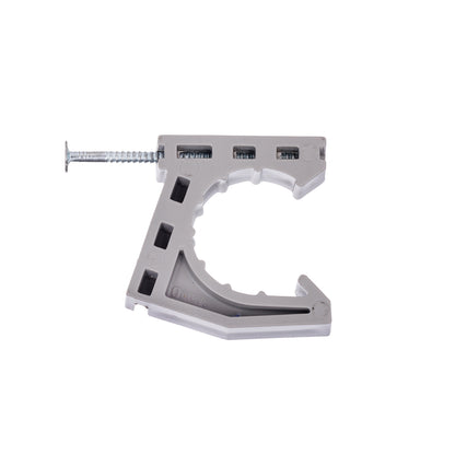 Stand-Off Half Pipe Clamp with Nail - 1/2" Pipe