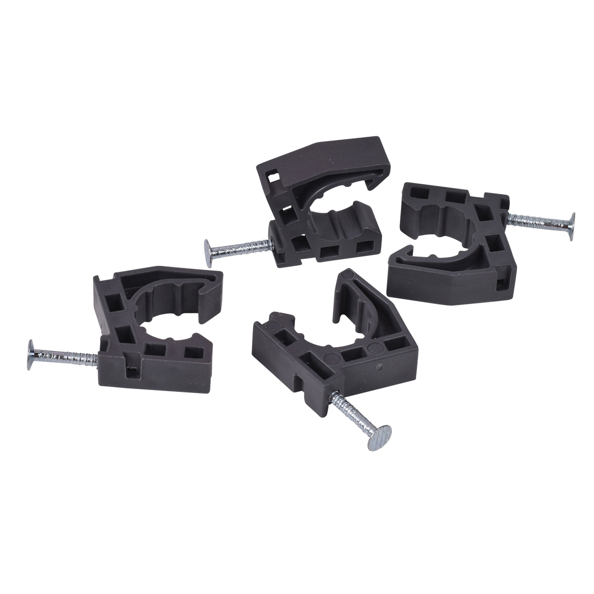 Stand-Off Half Pipe Clamp with Nail - 1/2" Pipe