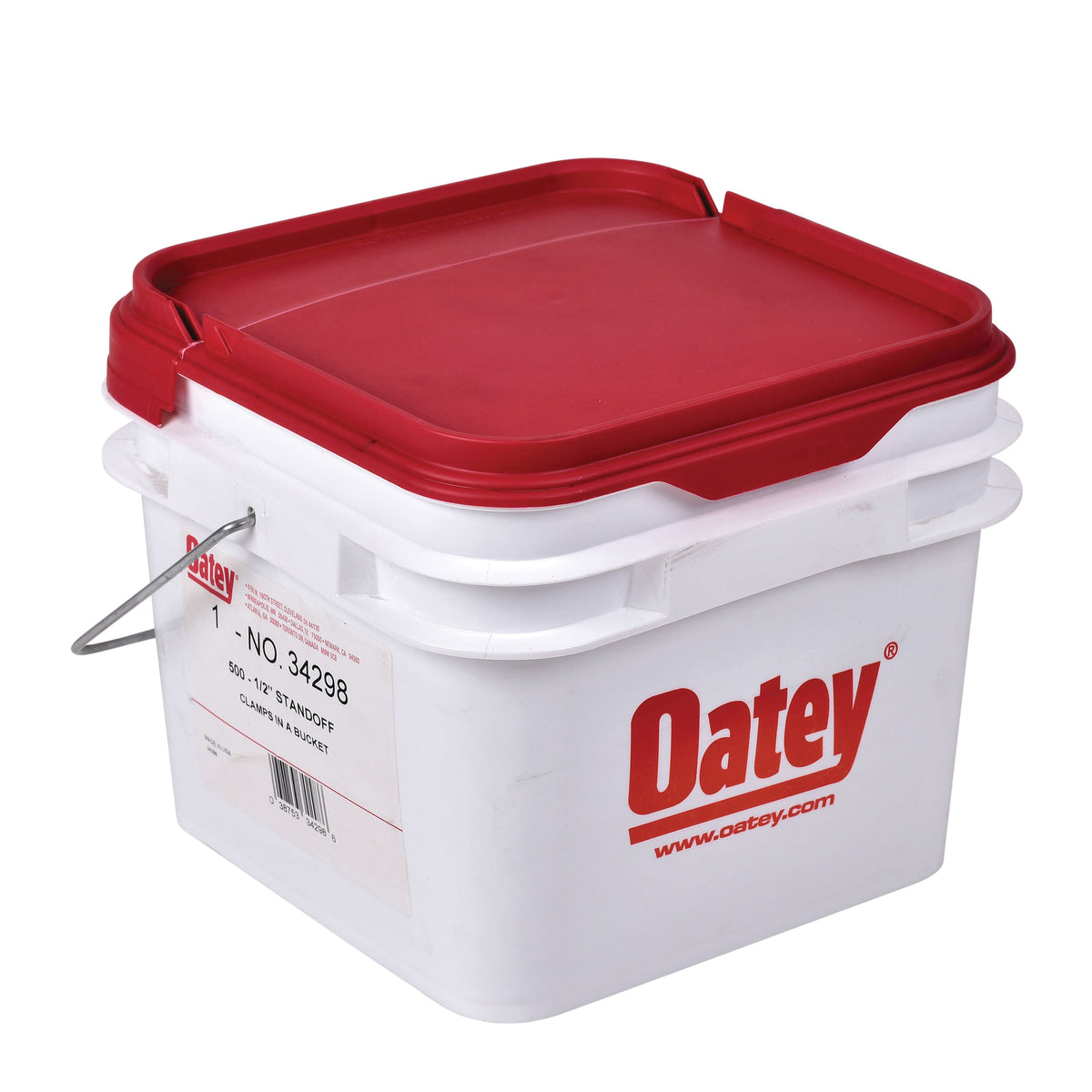 Stand-Off Half Pipe Clamp with Nail - 1/2" Pipe