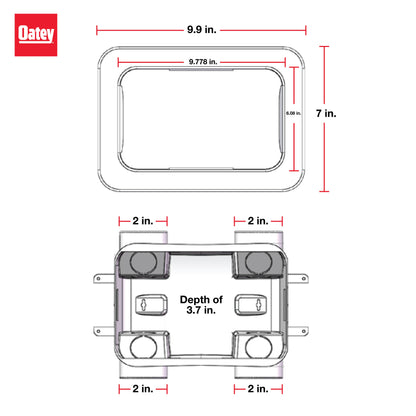 2X4 38245 Outlet Box with Hammer - PVC