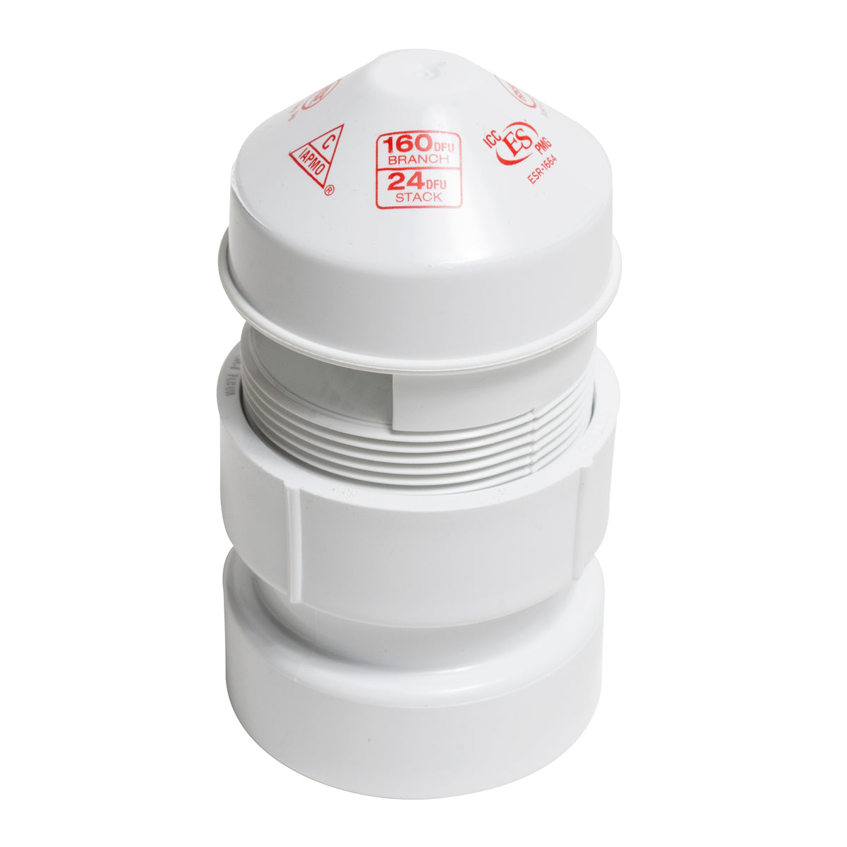 1-1/2 to 2" Air Admittance Valve - 20 Dfu - PVC