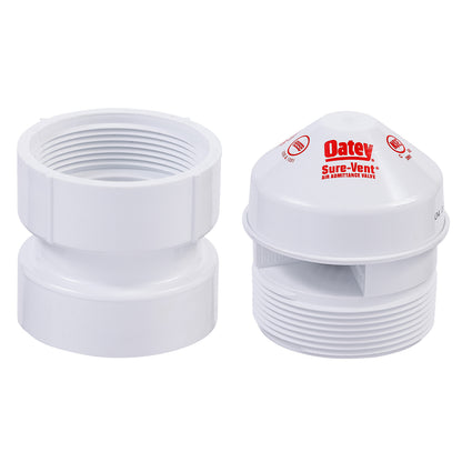 1-1/2 to 2" Air Admittance Valve - 20 Dfu - PVC