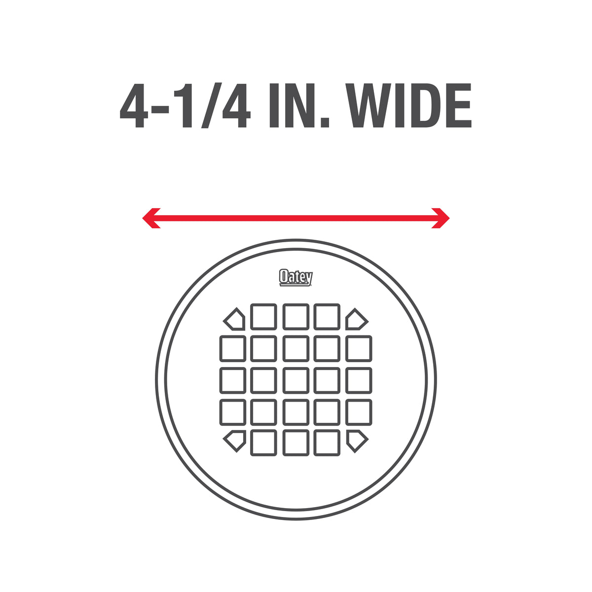 130 Round Strainer - Stainless Steel - Matte Black