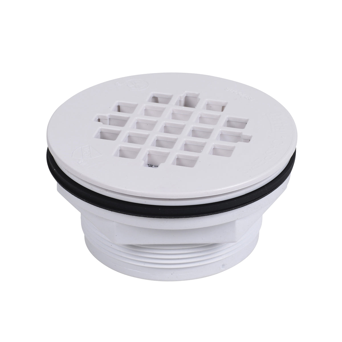 Shower Drain with Plastic Strainer - 2" - Push-On Connection