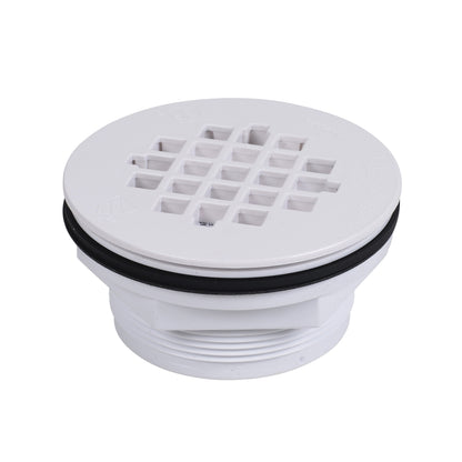 Shower Drain with Plastic Strainer - 2" - Push-On Connection