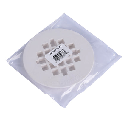 Round Snap-Tite Strainer - White - 4-1/4"